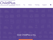 Tablet Screenshot of childplus.com